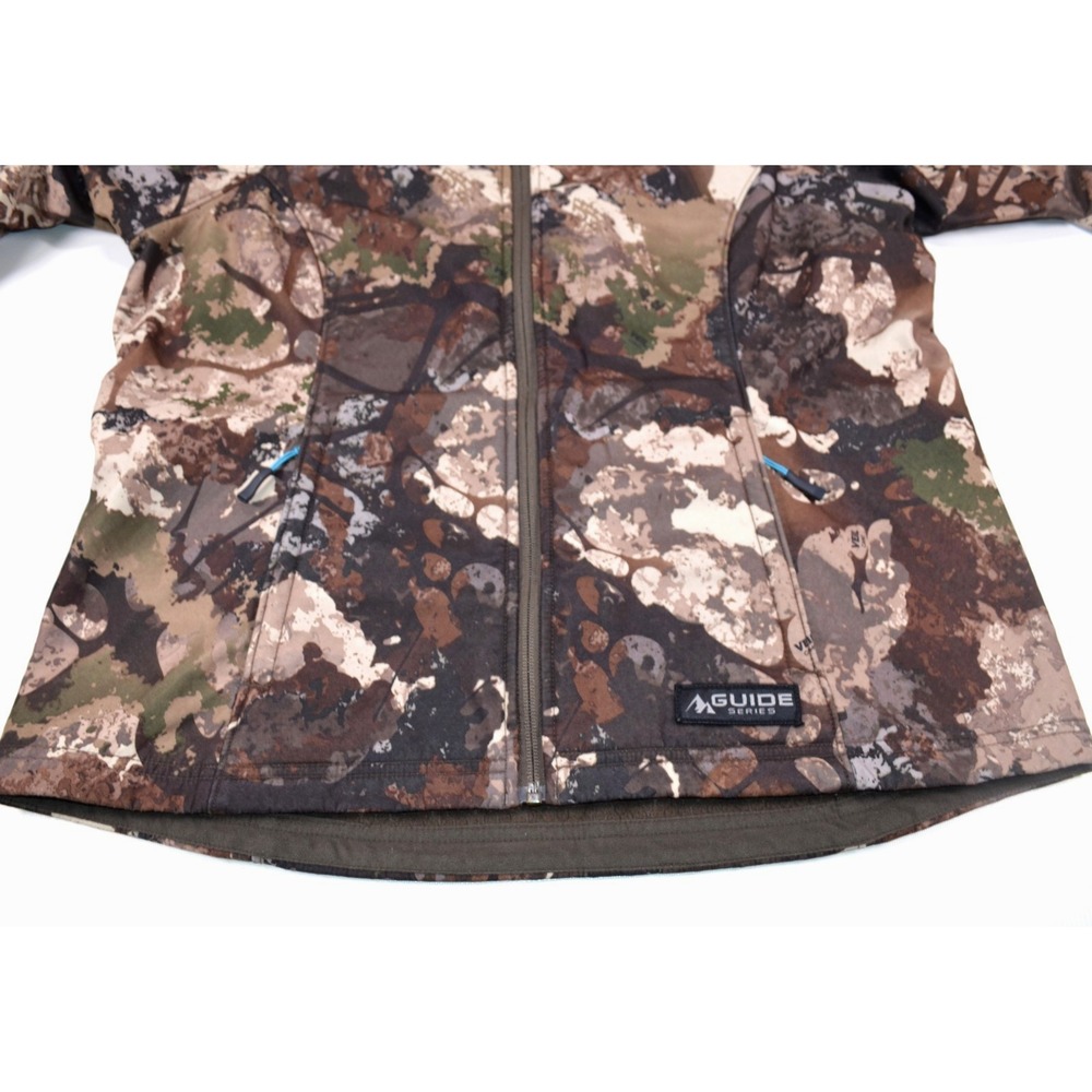Guide Series Women's L Softshell Mid-weight Jacket Veil Camo Hunting Full Zip - Picture 9 of 16
